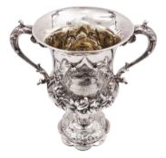 Victorian silver trophy cup