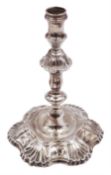 George II cast silver candlestick
