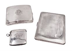 1920s silver cigarette case