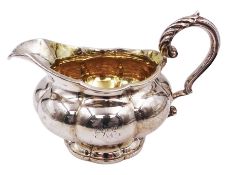 George IV silver milk jug