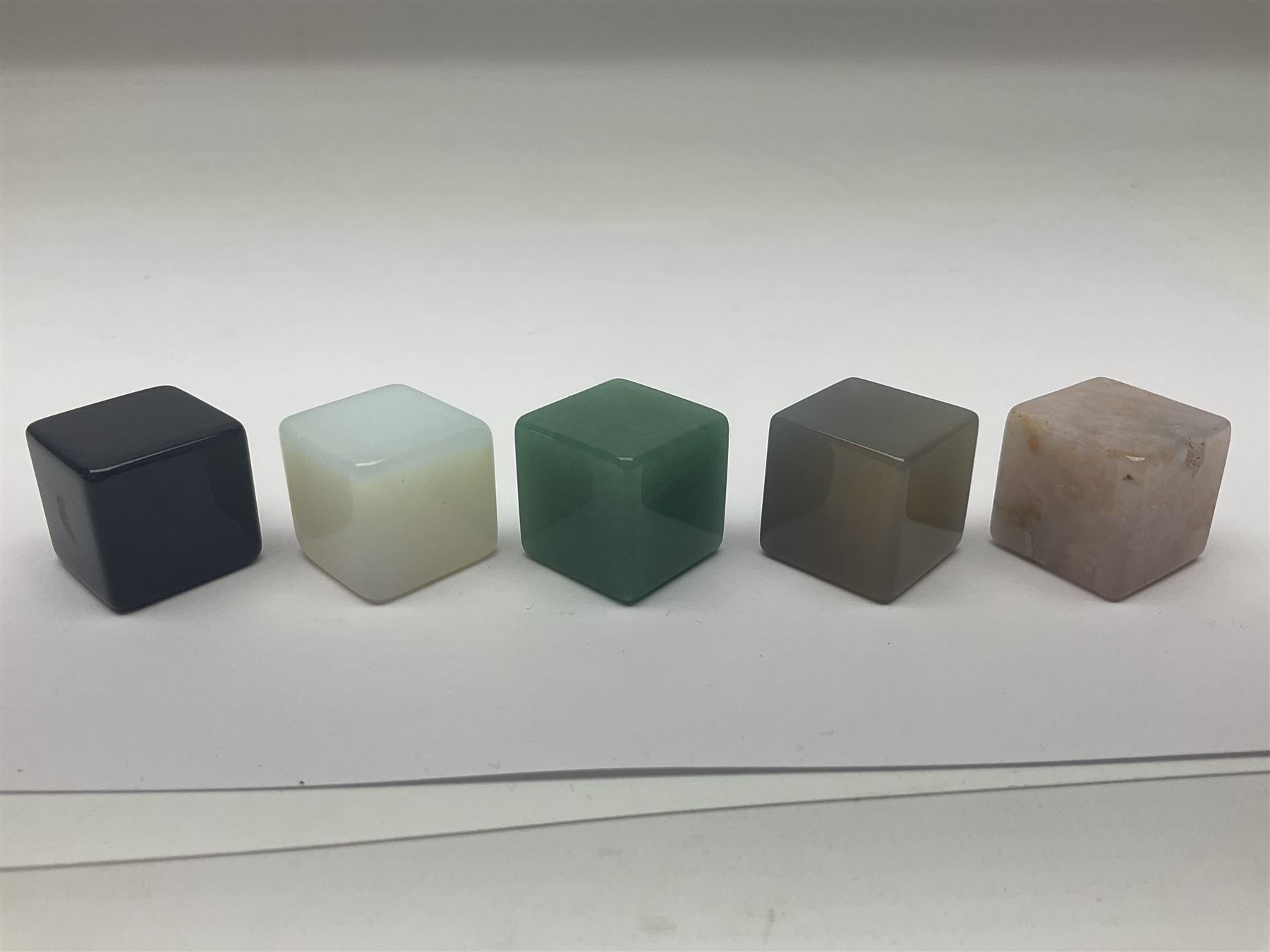 Fourteen cube mineral specimens - Image 6 of 7