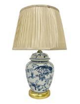 Table lamp of baluster form