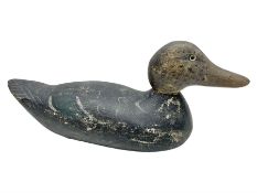 Early 20th century American carved wooden decoy duck
