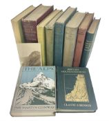 Mountaineering - ten books including The Alps by Sir Martin Conway. 1910; Below the Snow Line by Dou