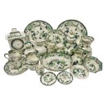 Collection of Masons Ironstone Chartreuse pattern