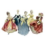 Five Royal Doulton figures