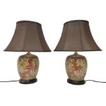 Pair of lamps of baluster form