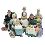 Five Royal Doulton figures