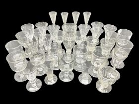 Collection of 18th century and later glassware