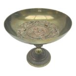 19th century French brass pedestal bowl