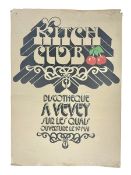 Poster 'Kitch Club Discotheque a vevey sur le quais ouverture le 19 mai' H59cm