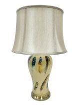 Table lamp of baluster form