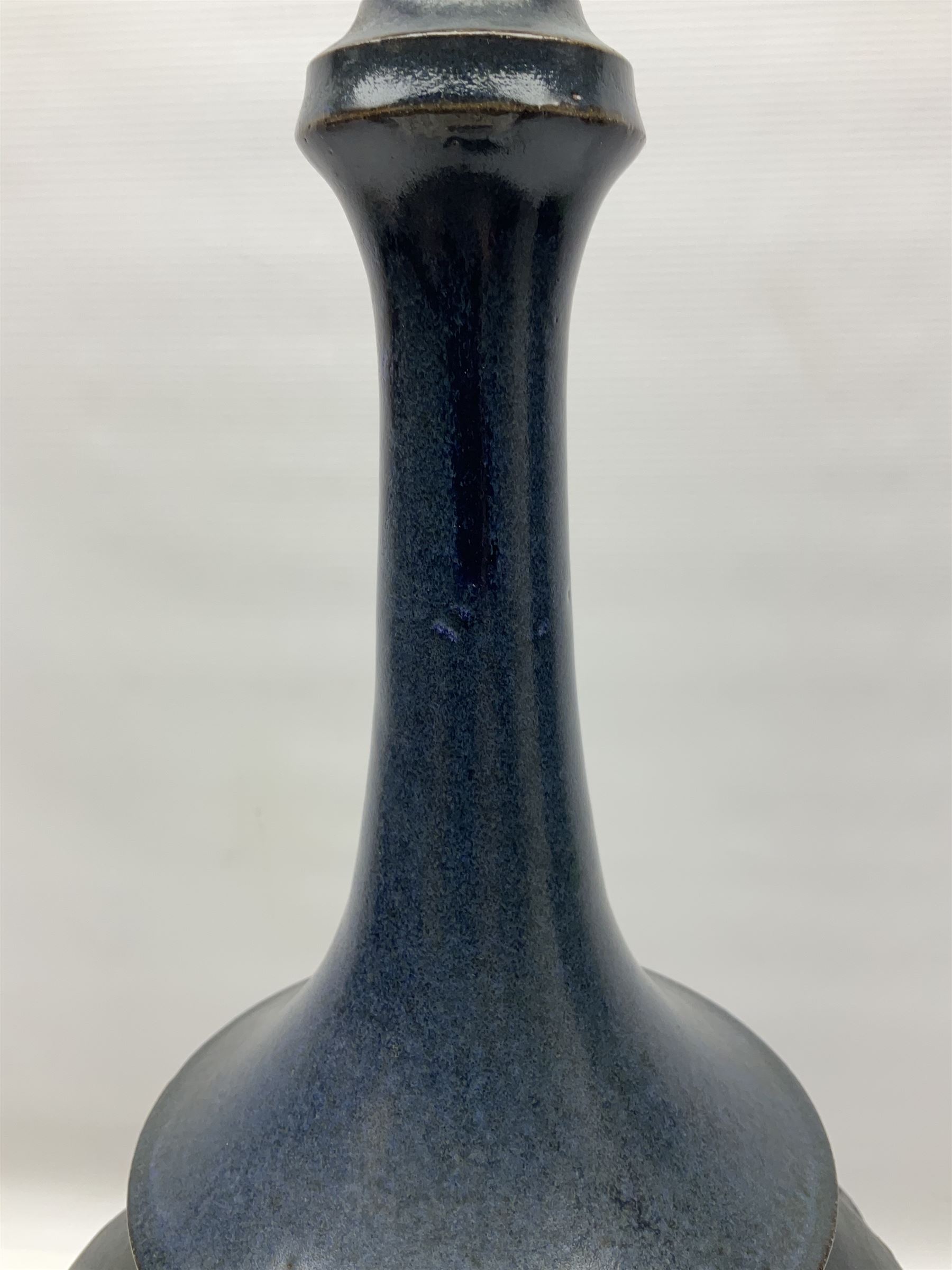 John Egerton (c1945-): studio pottery stoneware lamp base - Image 3 of 11