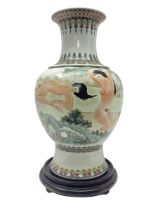 Chinese famille verte vase