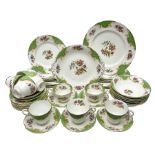 Paragon Rockingham pattern part tea and dinner service including eight cup and saucers of various si