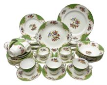 Paragon Rockingham pattern part tea and dinner service including eight cup and saucers of various si