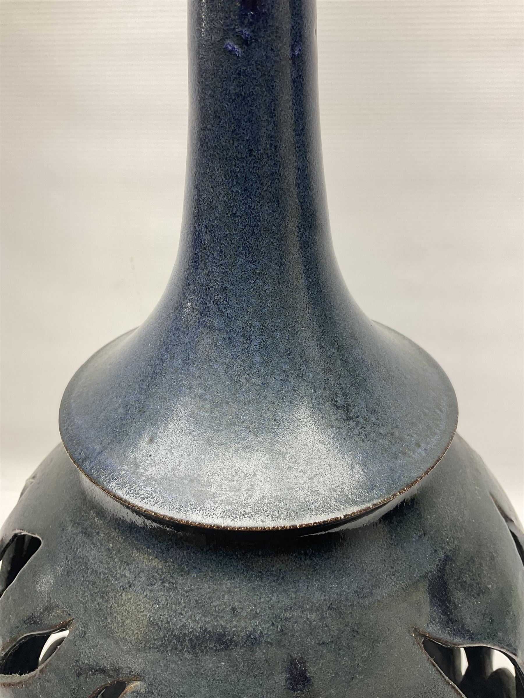 John Egerton (c1945-): studio pottery stoneware lamp base - Image 4 of 11