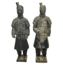 Pair of Chinese 'Terracotta Warrior'