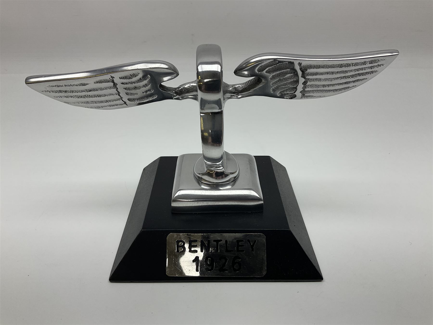 Reproduction chrome Bentley B on base with plaque marked Bentley 1926 - Image 2 of 6