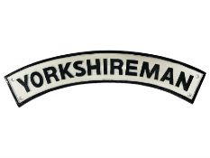 Arched cast iron Yorkshireman sign