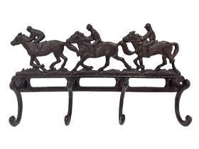 Cast iron coat rack