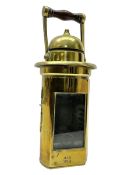 Handheld brass oil lamp