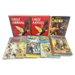 Eight children's annuals including Eagle Annual no. 1 & 2