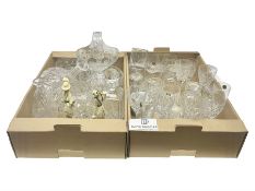 Large collection of crystal glassware