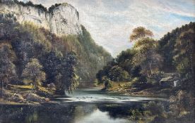 George Willis Pryce (British 1866-1949): High Tor and Derwent River Gorge