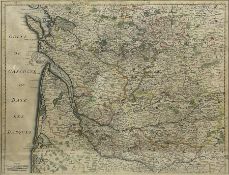 Guillaume Delisle (French 1675-1726): 'Carte du Bourdelois du Perigord et des Provinces Voisines'