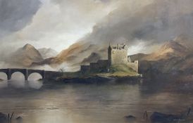 Peter M Drewett (British 1957-): 'Eilean Donan Castle' Scotland