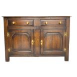 20th century Georgian design oak dresser base