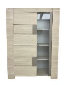 Wayfair Veasley - washed oak finish display cabinet wall unit
