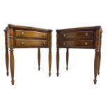 Lexington Furniture - pair of oak bedside lamp tables
