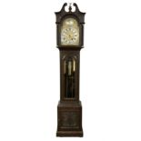 German - 8-day oak longcase clock c1910