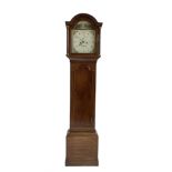 G Fortier of Sittingborn - Early 19th century 8-day mahogany longcase clock c1825