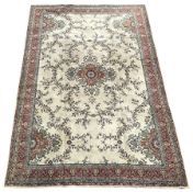 Grovsner Wilton - Persian design sage green ground carpet