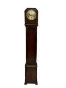 1950's - 8-day oak cased grandmother clock