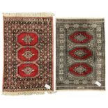 Persian peach and red ground rug