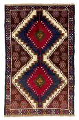Turkish indigo ground rug