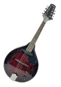 Stagg Model M50 E eight-string electro-acoustic mandolin; bears makers label L69cm; in cardboard del