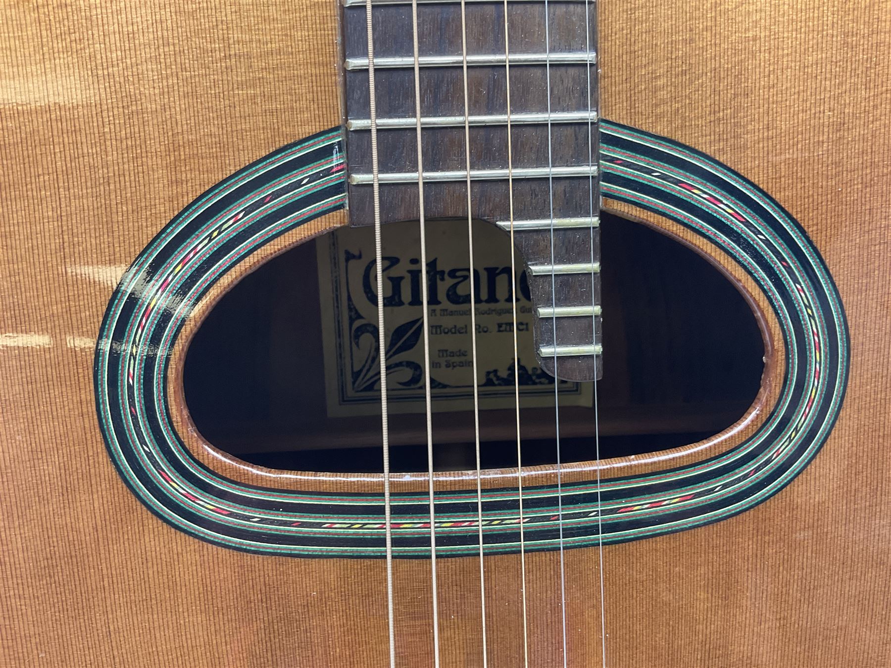 Spanish Gitano Manuel Rodriguez EMC1 Maccaferri acoustic guitar - Image 6 of 20