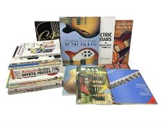 Seventeen modern books on guitars and guitar playing including The Classic Guitars of the 50s and 60