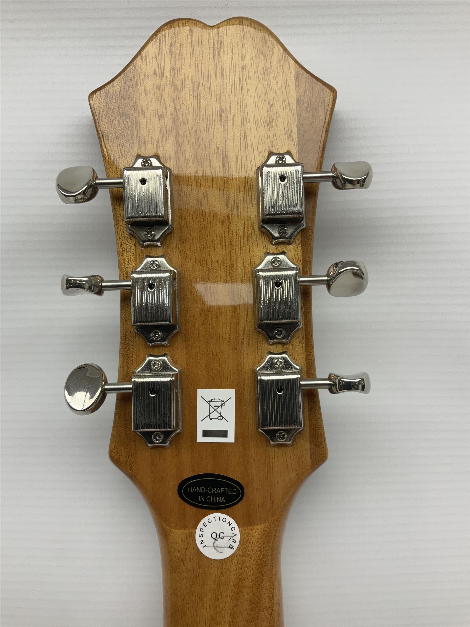 Epiphone Casino NA semi-acoustic guitar with natural maple finish and P90 pick-ups - Image 12 of 17