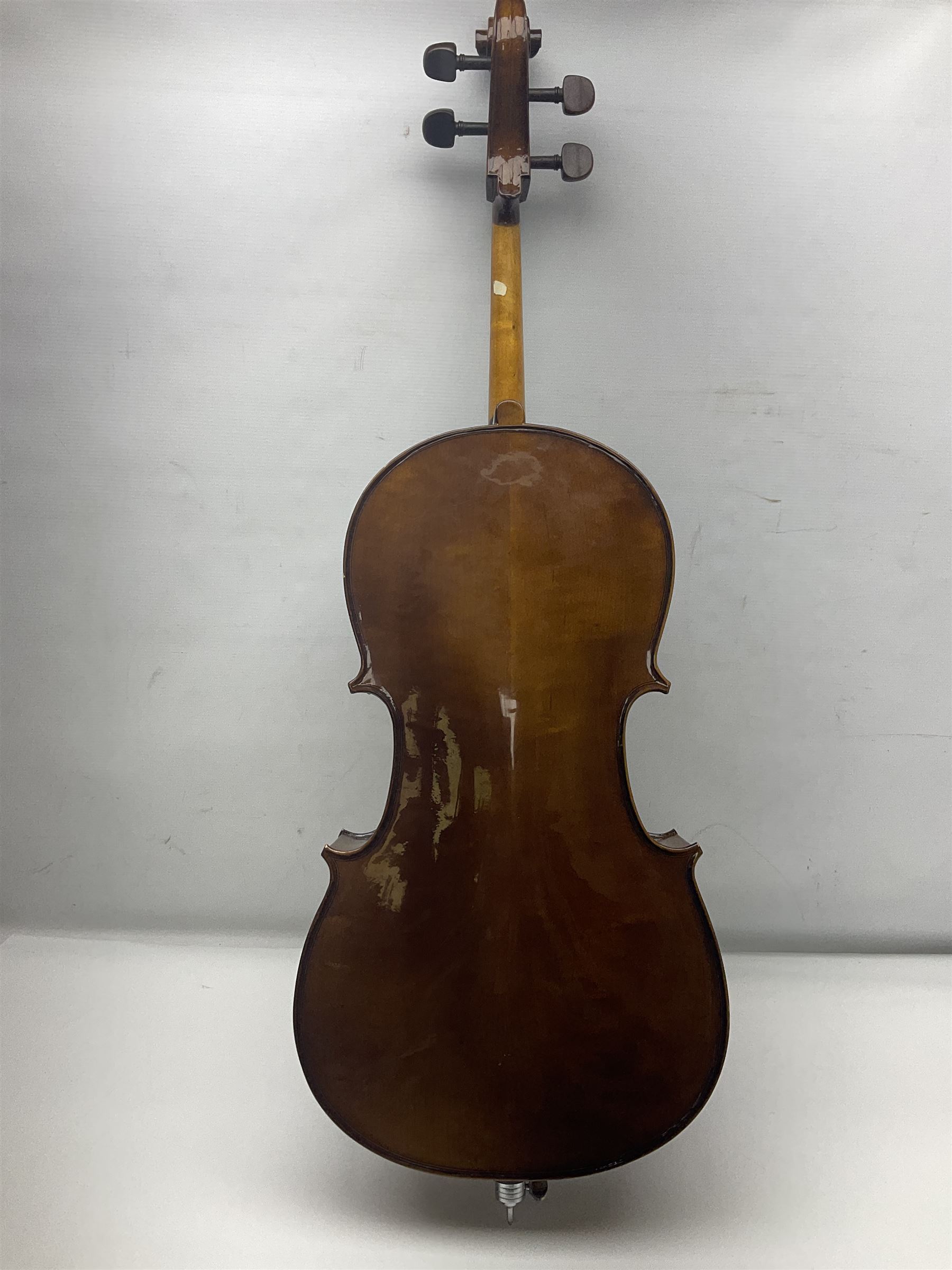 Stentor Student I quarter-size cello with 59.5cm two-piece maple back and ribs and spruce top; bears - Image 2 of 19