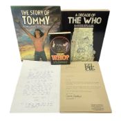 Pete Townshend 'The Who' - archive of correspondence with John Bycroft of Hull acknowledging receipt