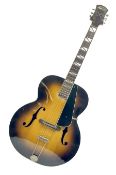 Clifford Essex Paragon De Luxe handmade acoustic guitar c1936 with tobacco sunburst finish and origi