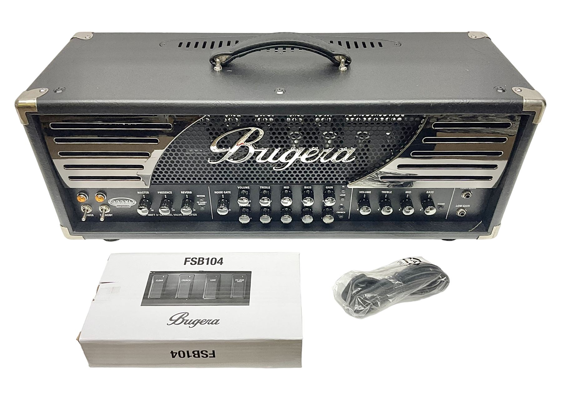 As new Bugera 333XL Infinium Hardcore 120-watt 3-channel tube amplifier head with reverb and Infiniu