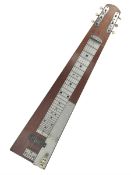 Early 1960s lap steel electric guitar with mahogany body and Plato pick-up