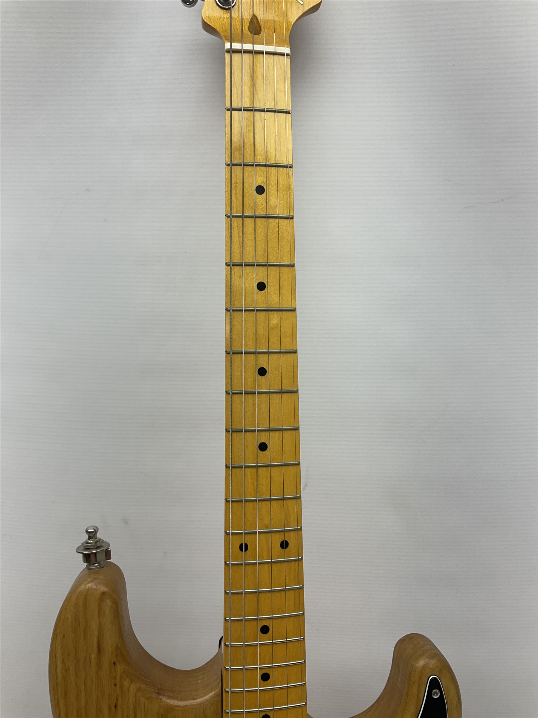 Fender Stratocaster copy electric guitar with natural two-piece ash body - Image 4 of 17